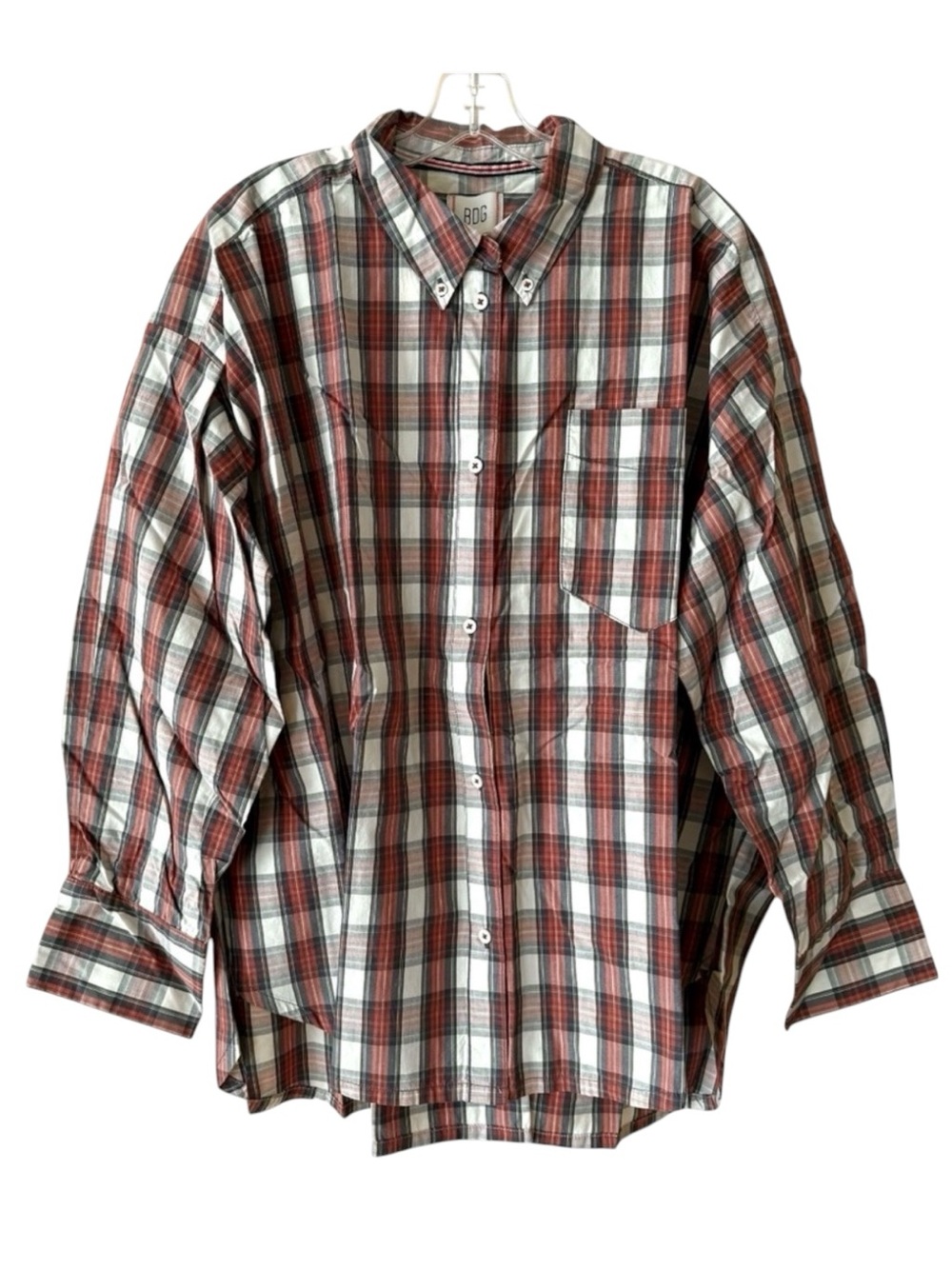 Urban Outfitters Plaid Oversized Button-Down Shirt